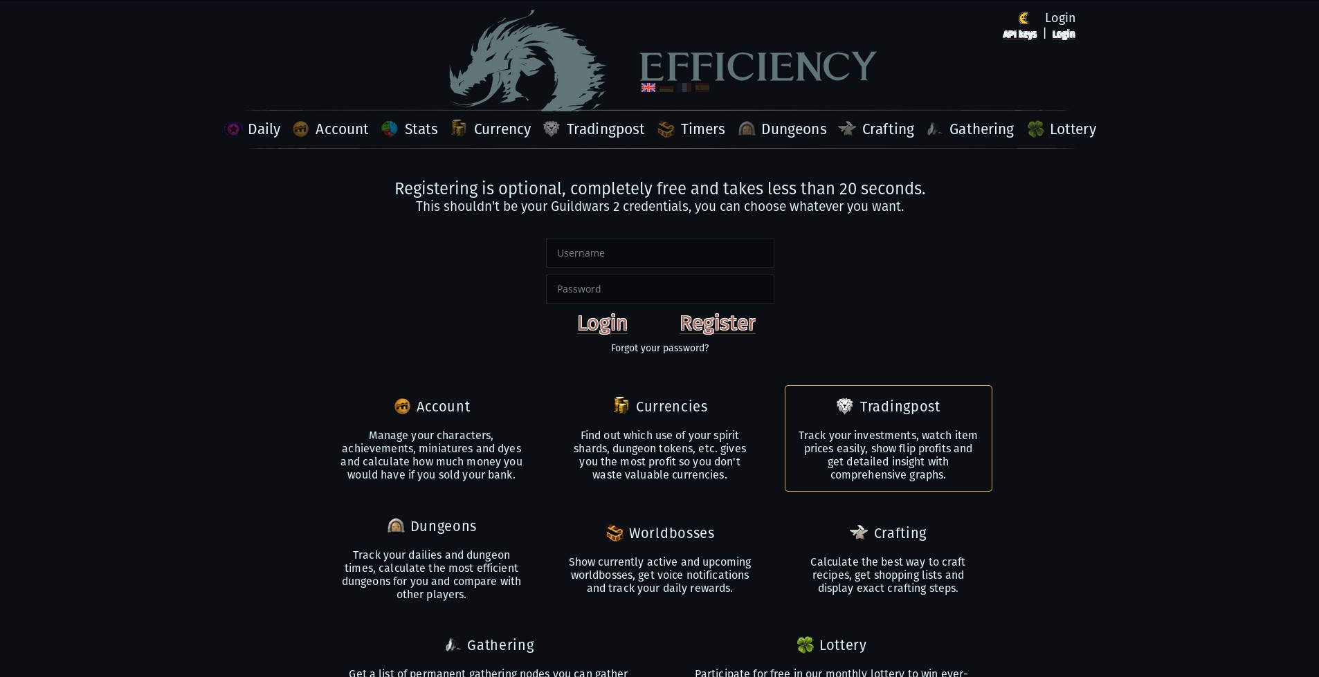GW2Efficiency - dark