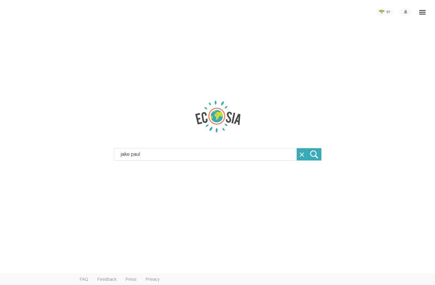 Ecosia but smol