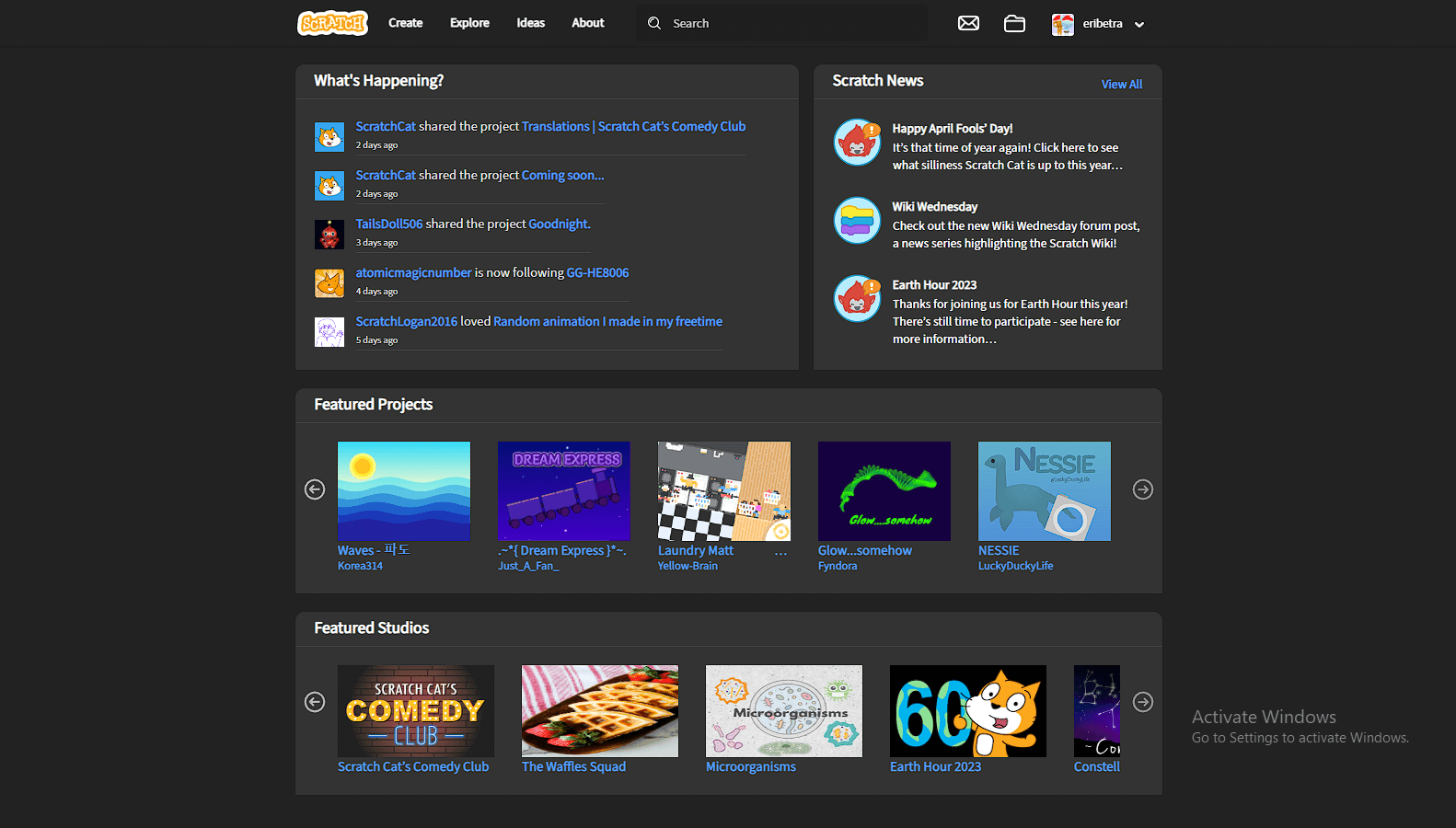 Dark Theme for Scratch