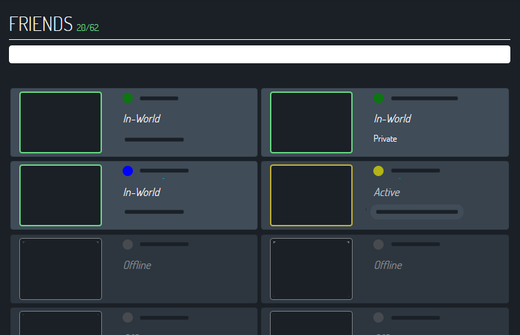VRChat Friends List Fix