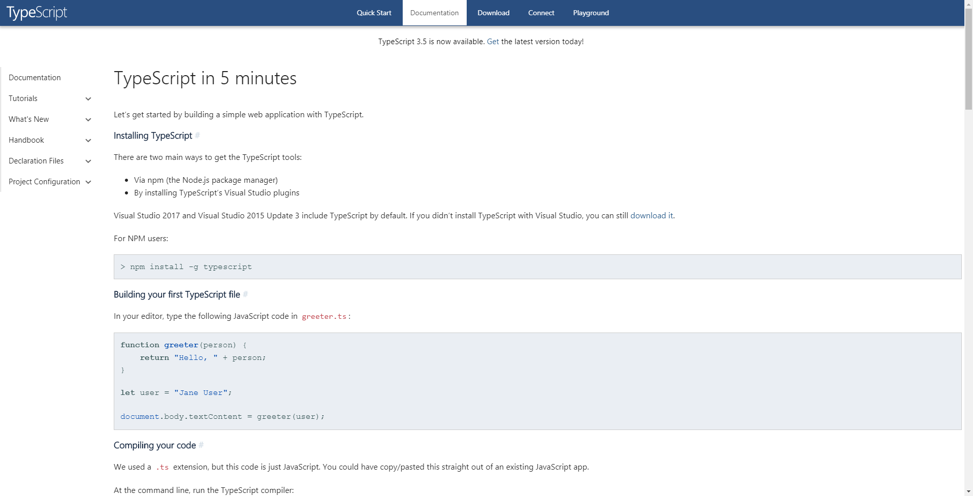 Typescript