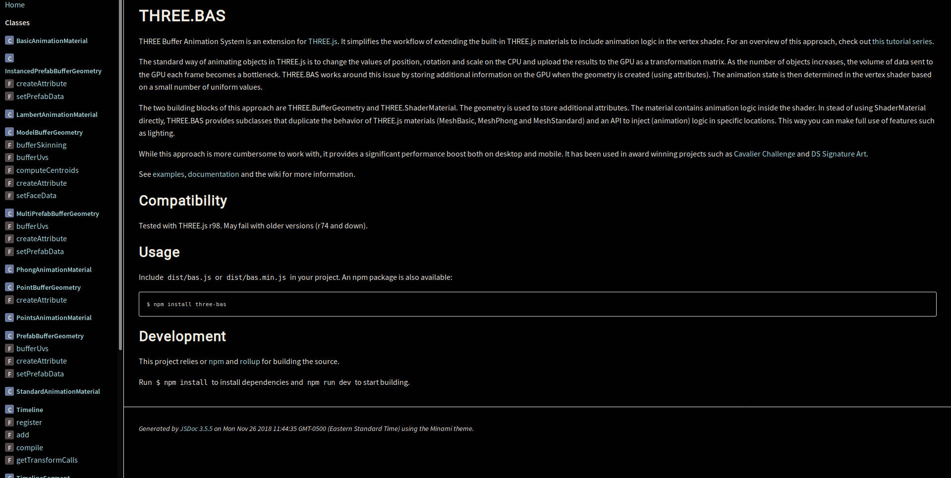 Three.BAS docs Dark