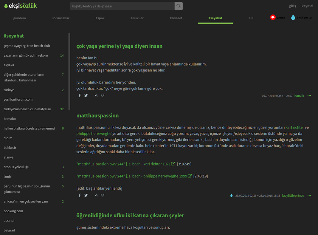 eksisozluk Dark Theme (Ad-Free)