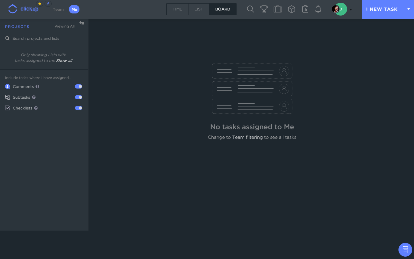 Clickup - Remove yellow warning