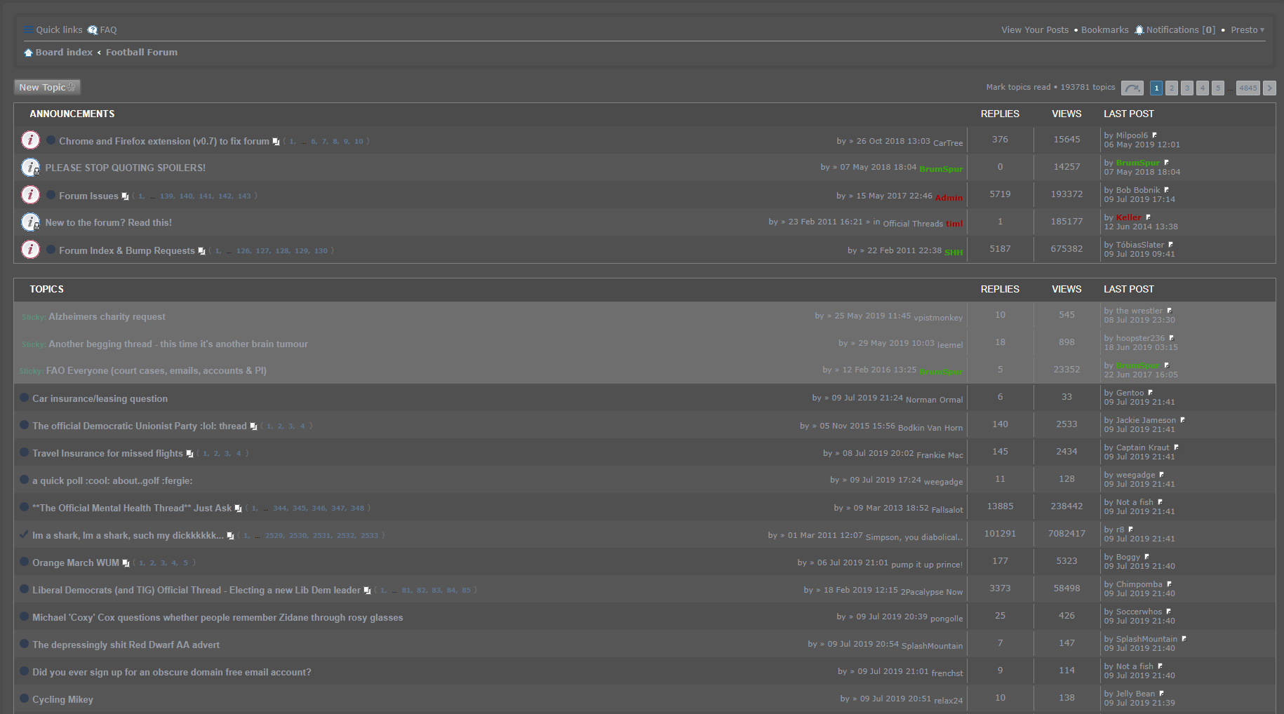 Presto's F365 forum dark theme