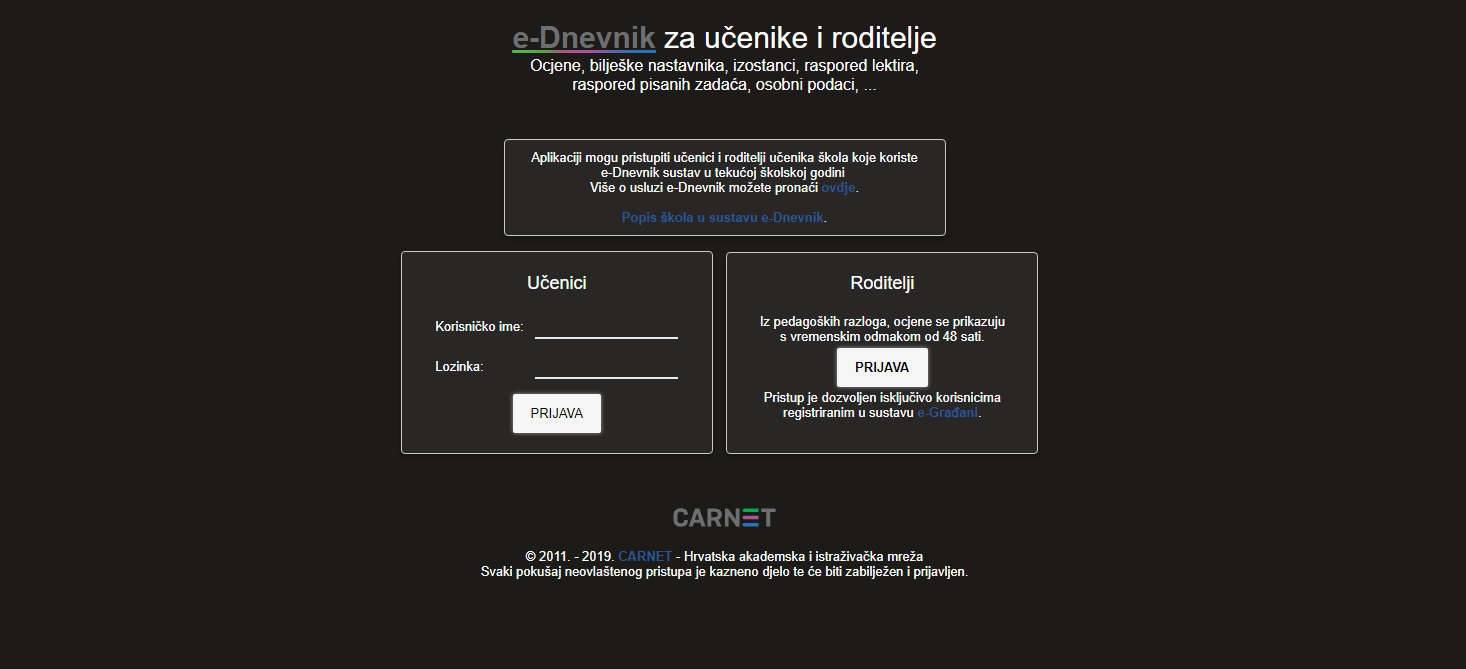 Dark Mode za e-Dnevnik
