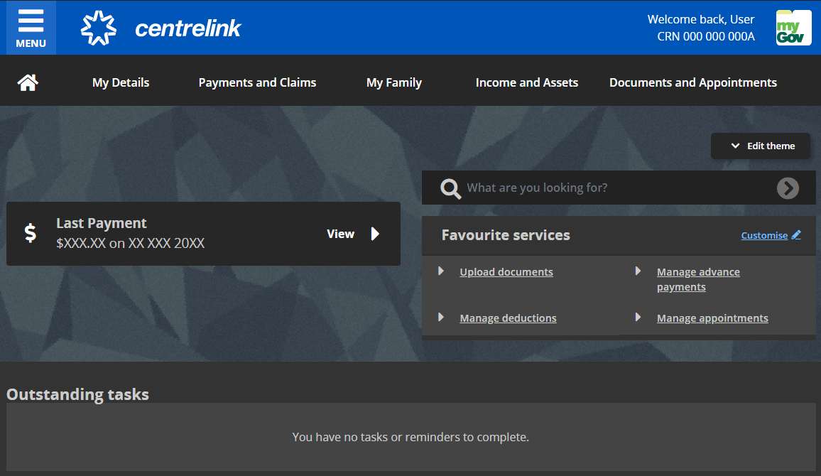 Centrelink Dark