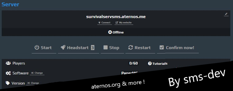 Dark & Clean Aternos Theme