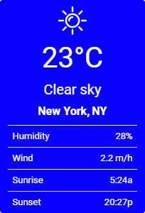 blue and black weather app