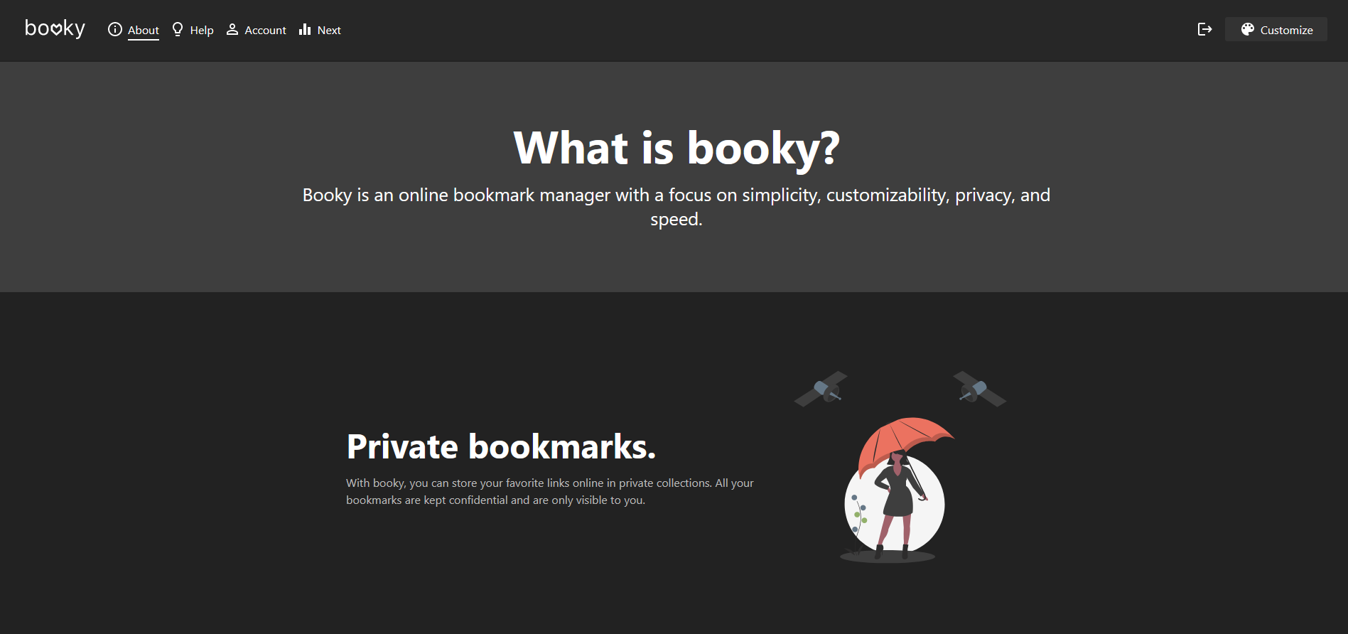 Booky.io darker colors