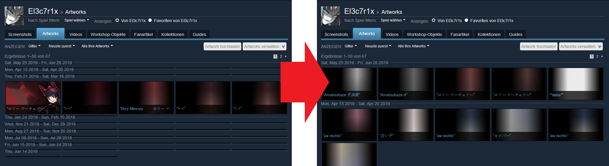 FIX Steam Artwork Page