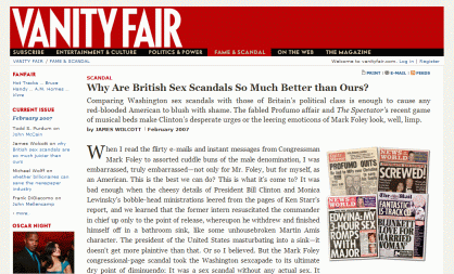 Vanity Fair - CondéNet reader series
