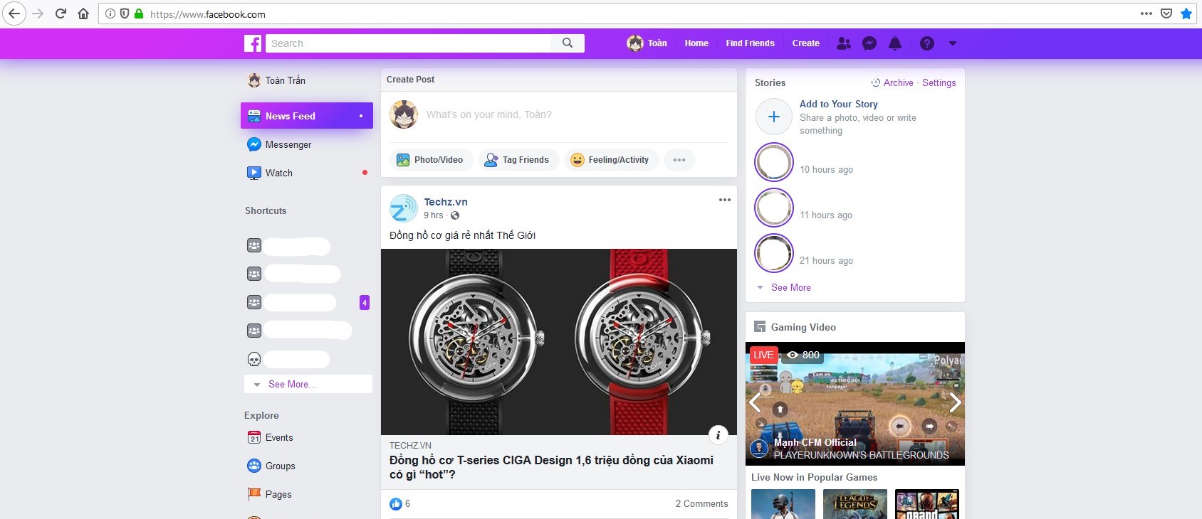 Gradient for Facebook