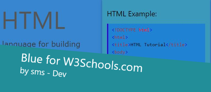 Blue for W3Schools.com