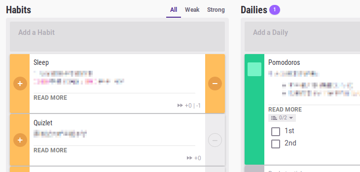 Habitica Hide Task Notes