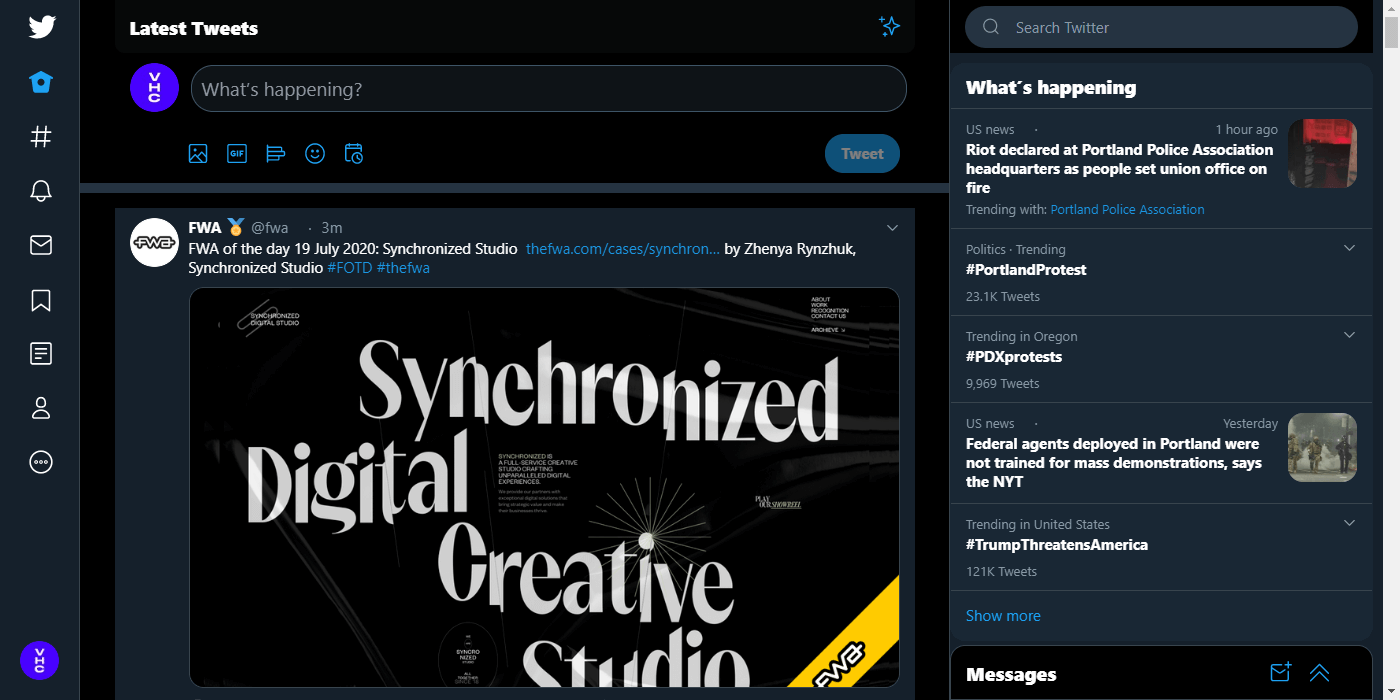 X (Twitter) ('24) - for "Lights out" bg theme