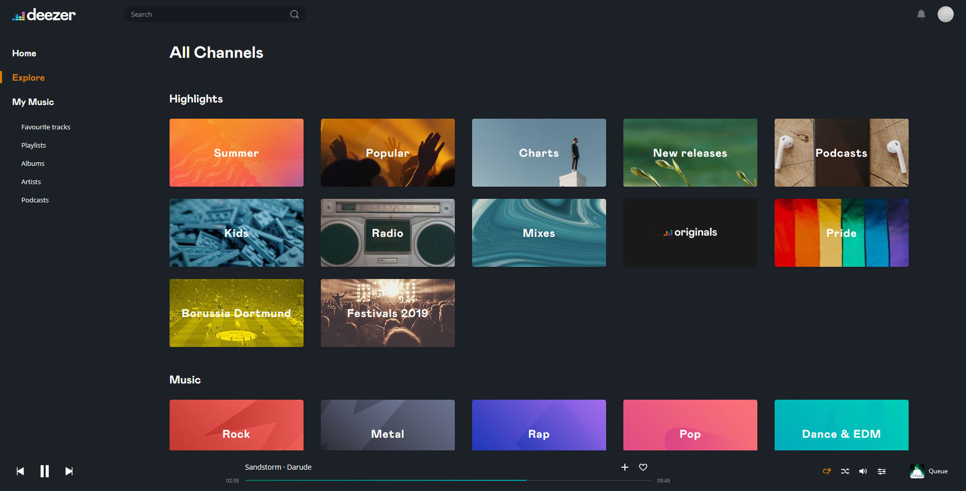 Deazer - Dark Theme for Deezer (With Themes)