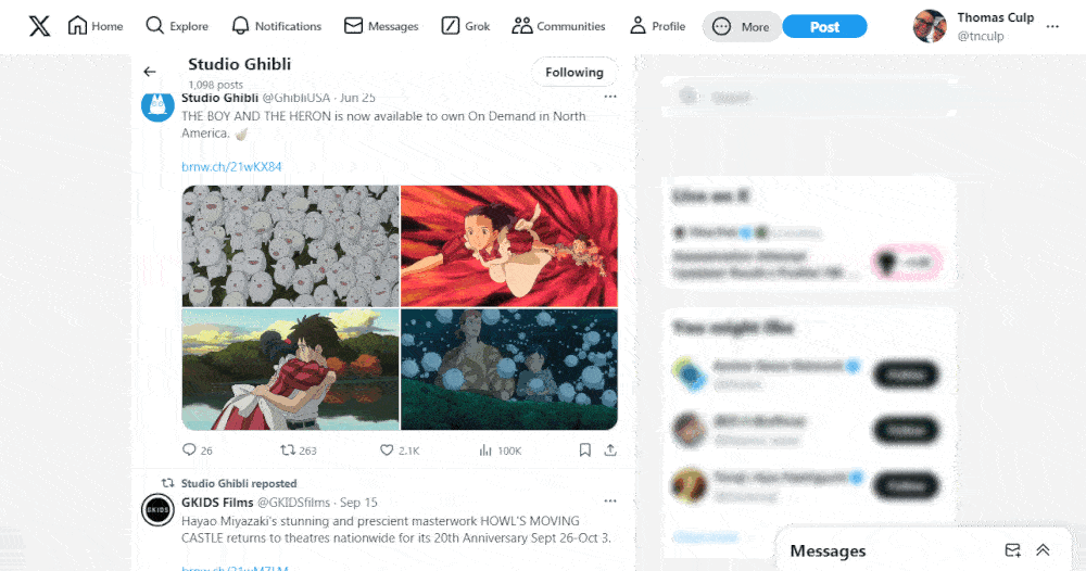 Good Twitter/X Top Nav Bar 2024 — ALL modes