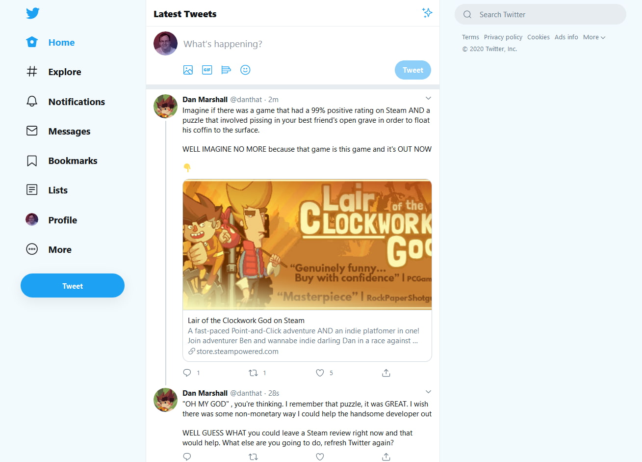 Twitter - Clean 2019 Design (Now With Light Blue™)
