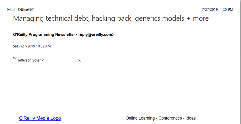 Clean up Office365 OWA Message Printout