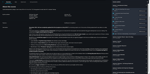 Udemy Playback Dark Theme