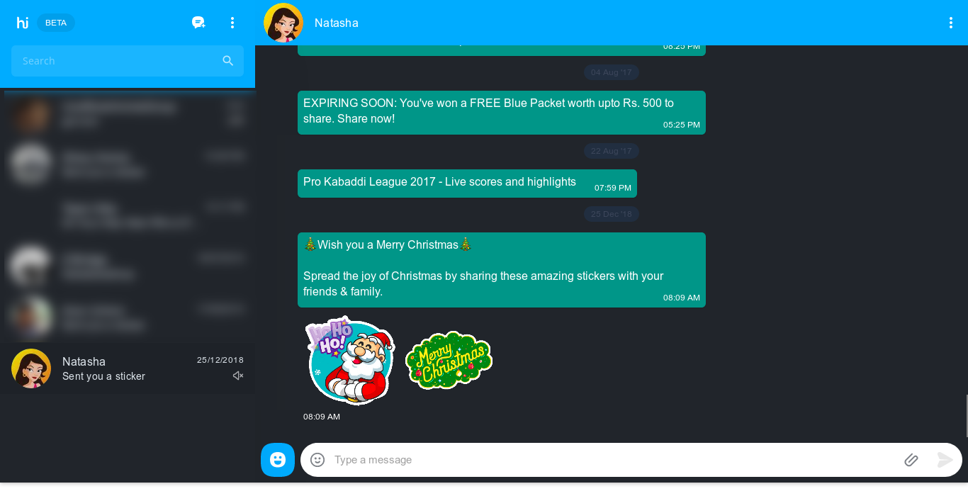Hike Web Messenger Dark