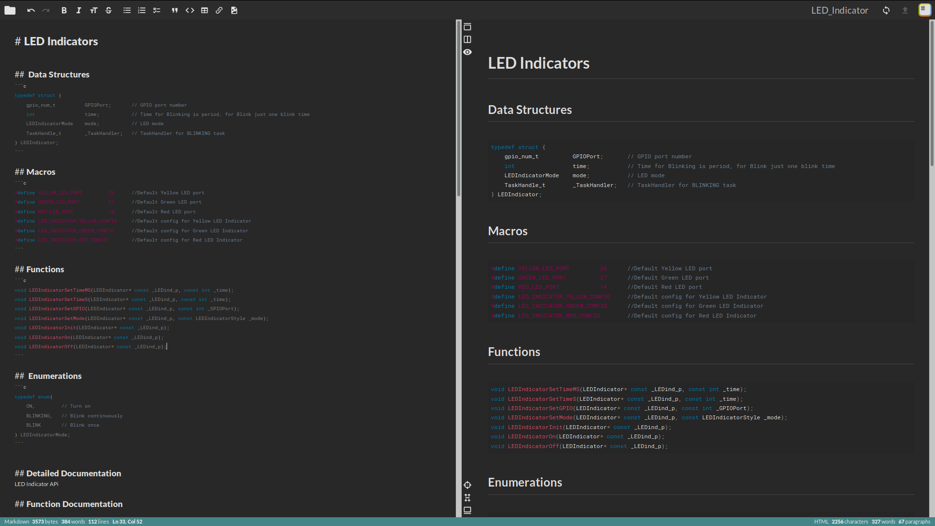 Stacked.io – dark mode