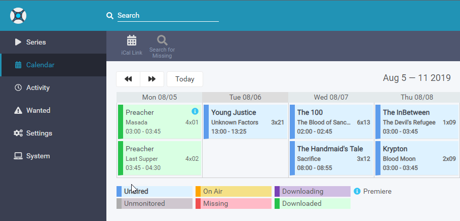Sonarr V3 Calendar Backgrounds (plus Radarr)