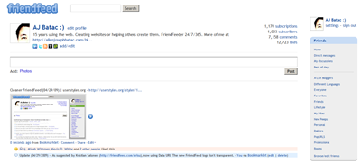 Cleaner FriendFeed Widescreen (04/29/09)