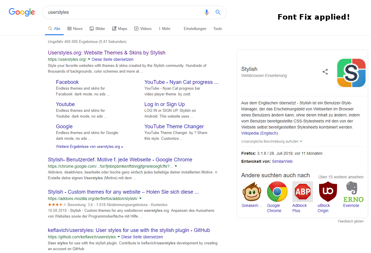 Google Font Fix