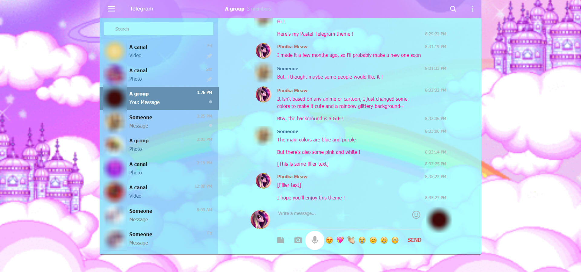 ✧ ~〈 Pastel ☆ Telegram 〉~ ✧