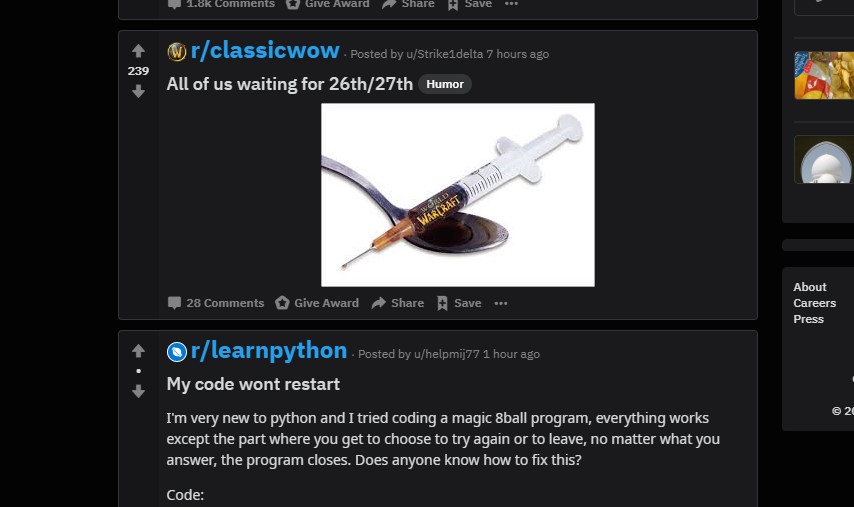 Reddit Enlarge r/ Names on Home screen