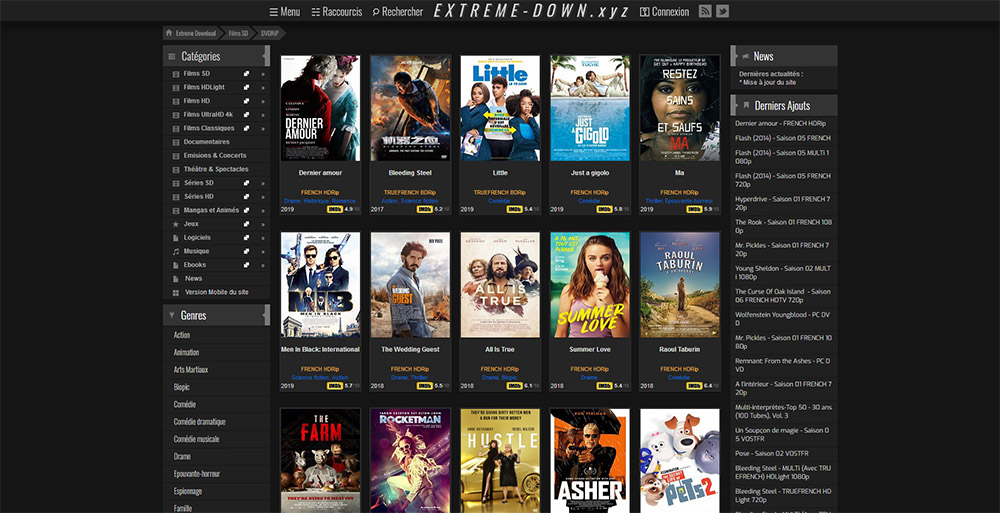 The Extreme-Down Dark Theme