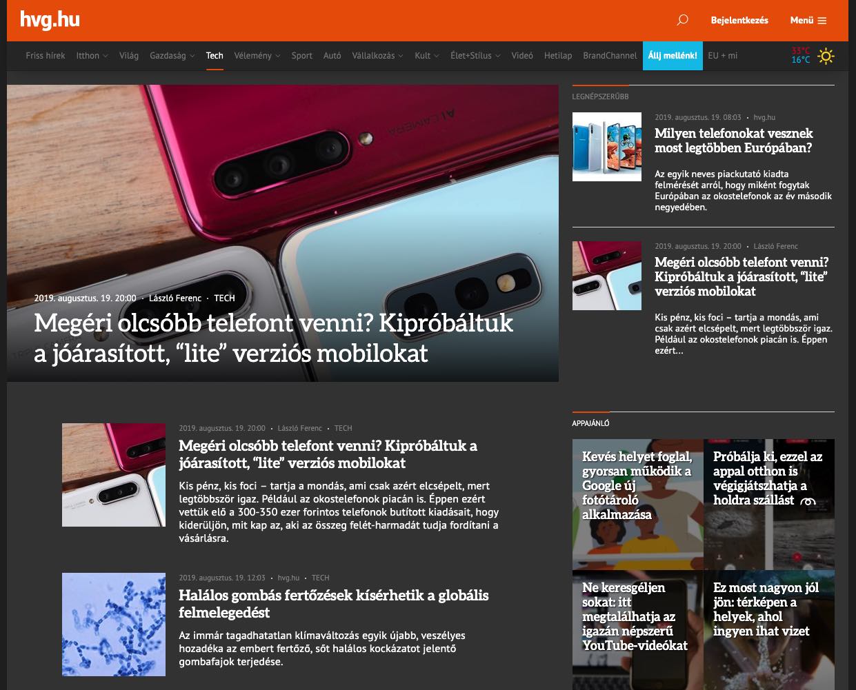 hvg.hu dark mode