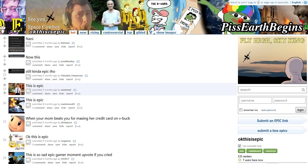 PissEarthBegins Subreddit Theme