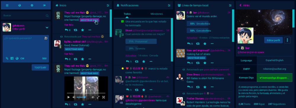 Mastodon Cyberpunk Neon