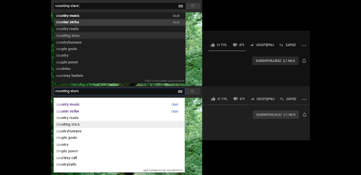 YouTube Quick Fix (Search Bar + Background Color)