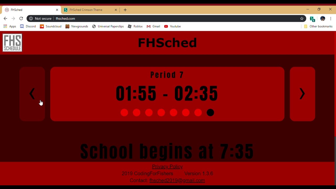 FHSched Crimson Theme (Discontinued)