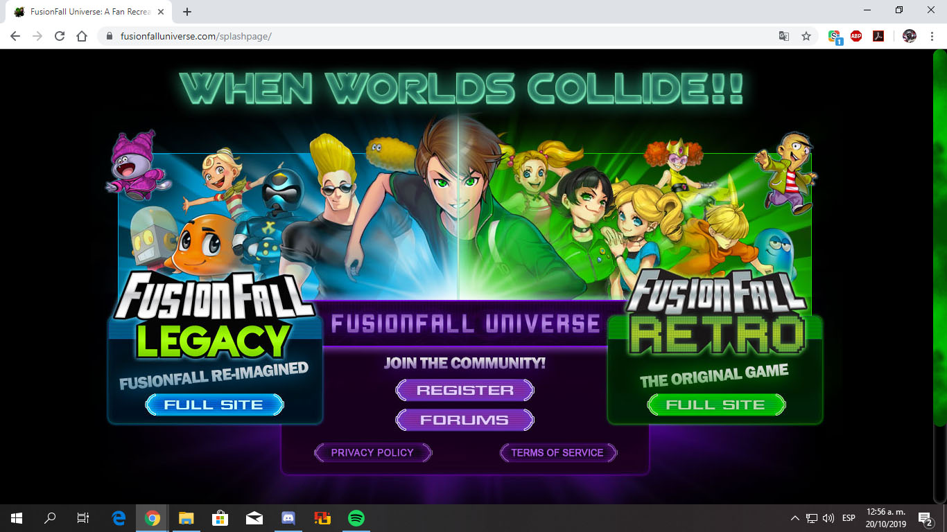 FusionFall Universe - Dark Theme
