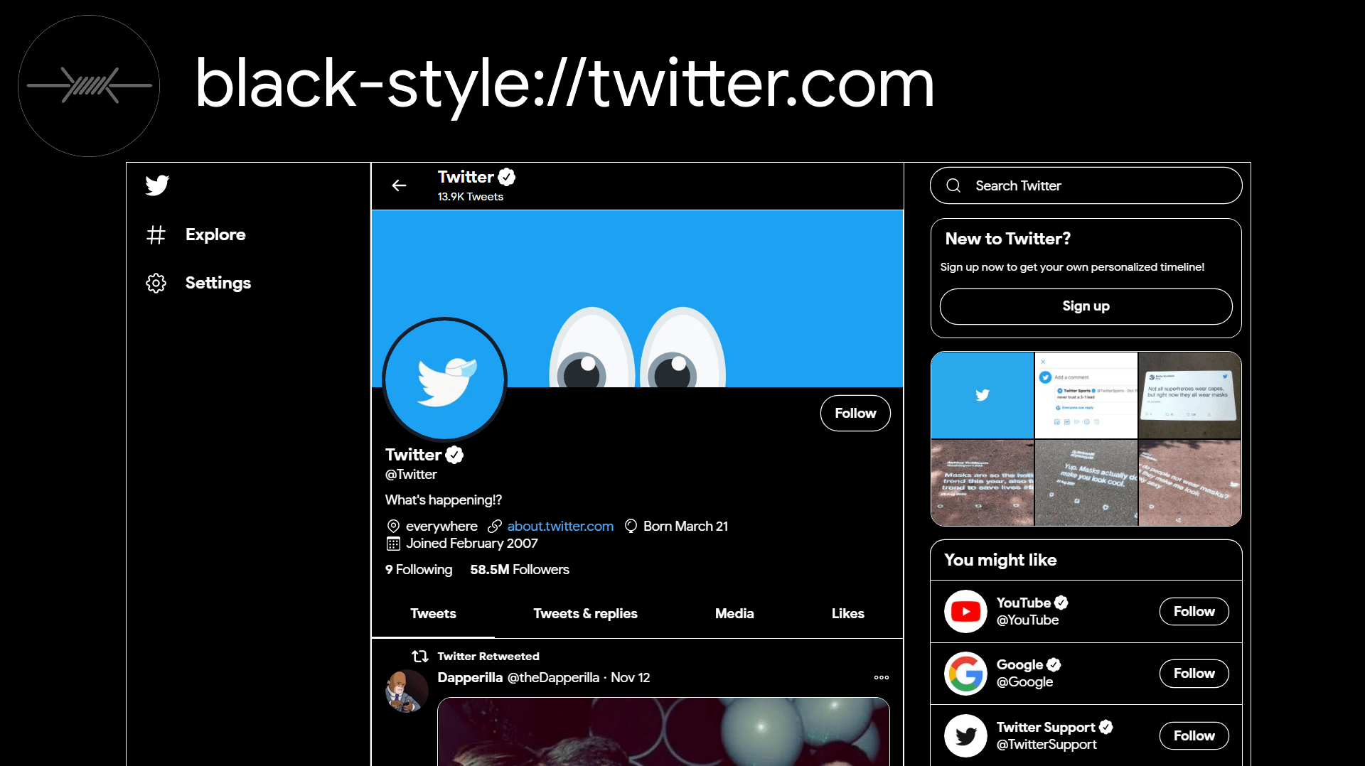 Black style Twitter