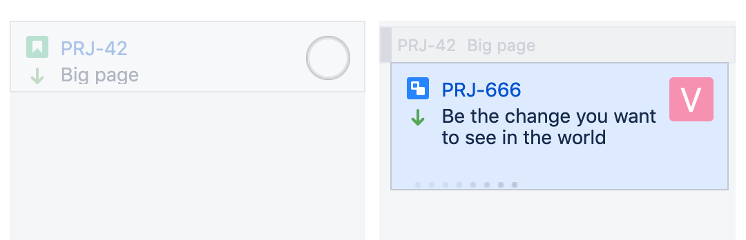 Jira Board light User Stories