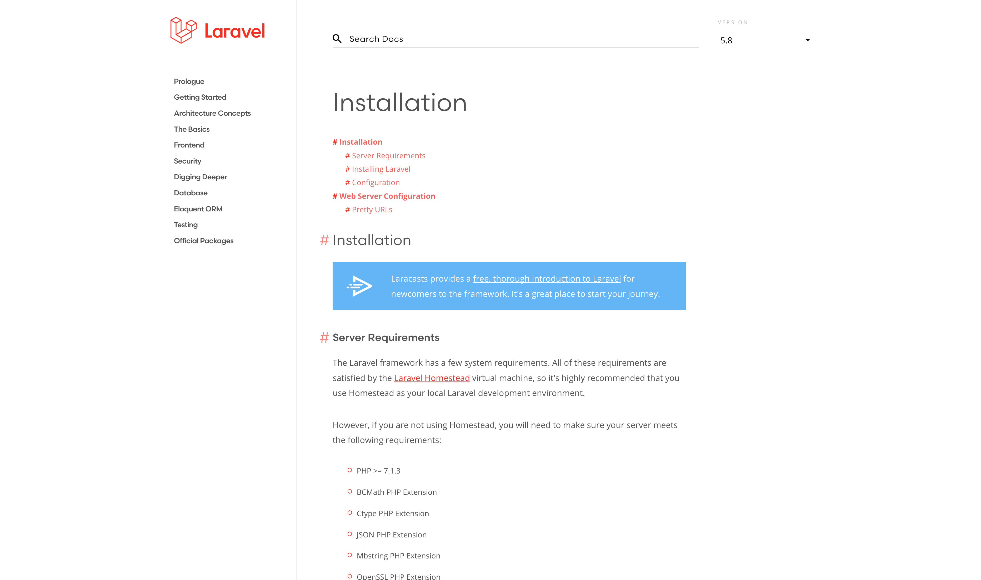 Oldish New Laravel Docs