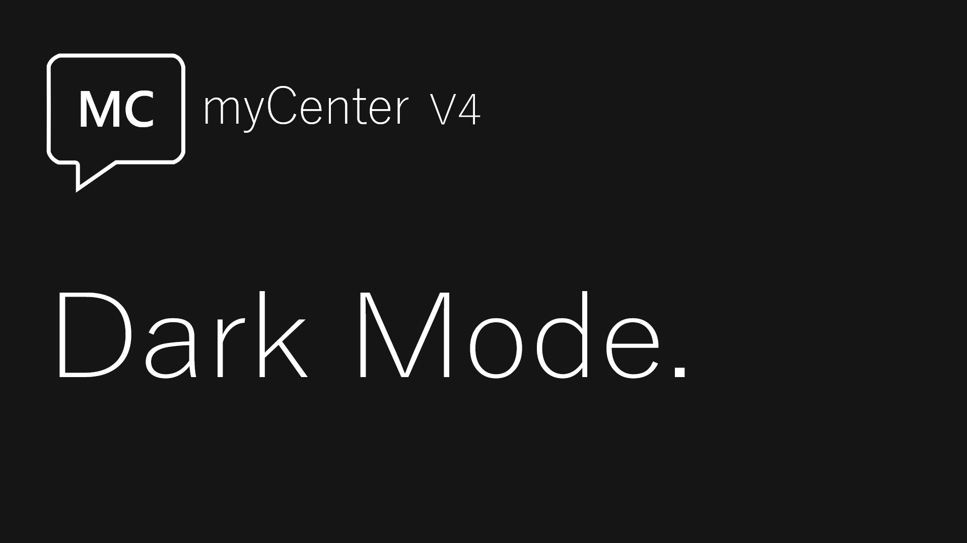 myCenter V4 Dark Theme