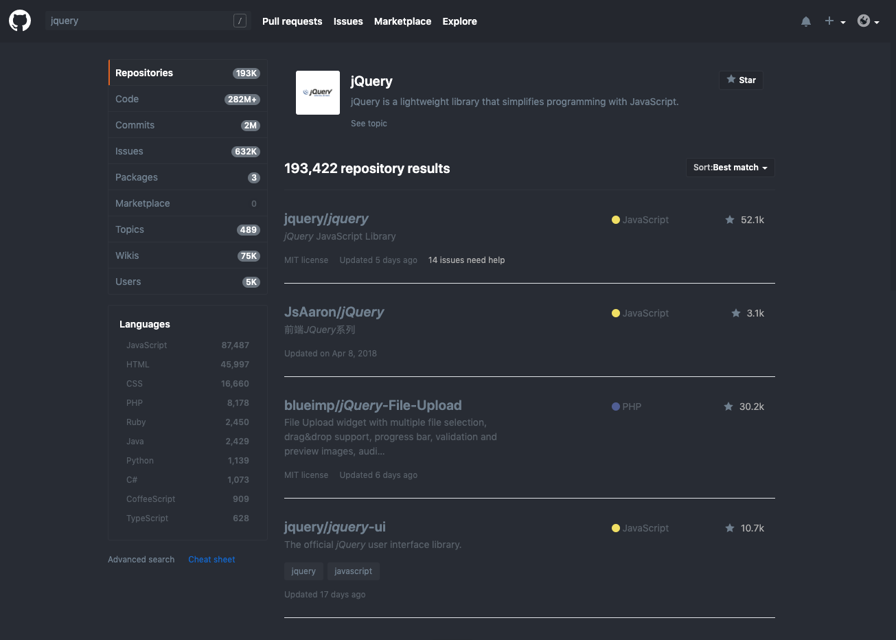 GitHub Material Dark MSD