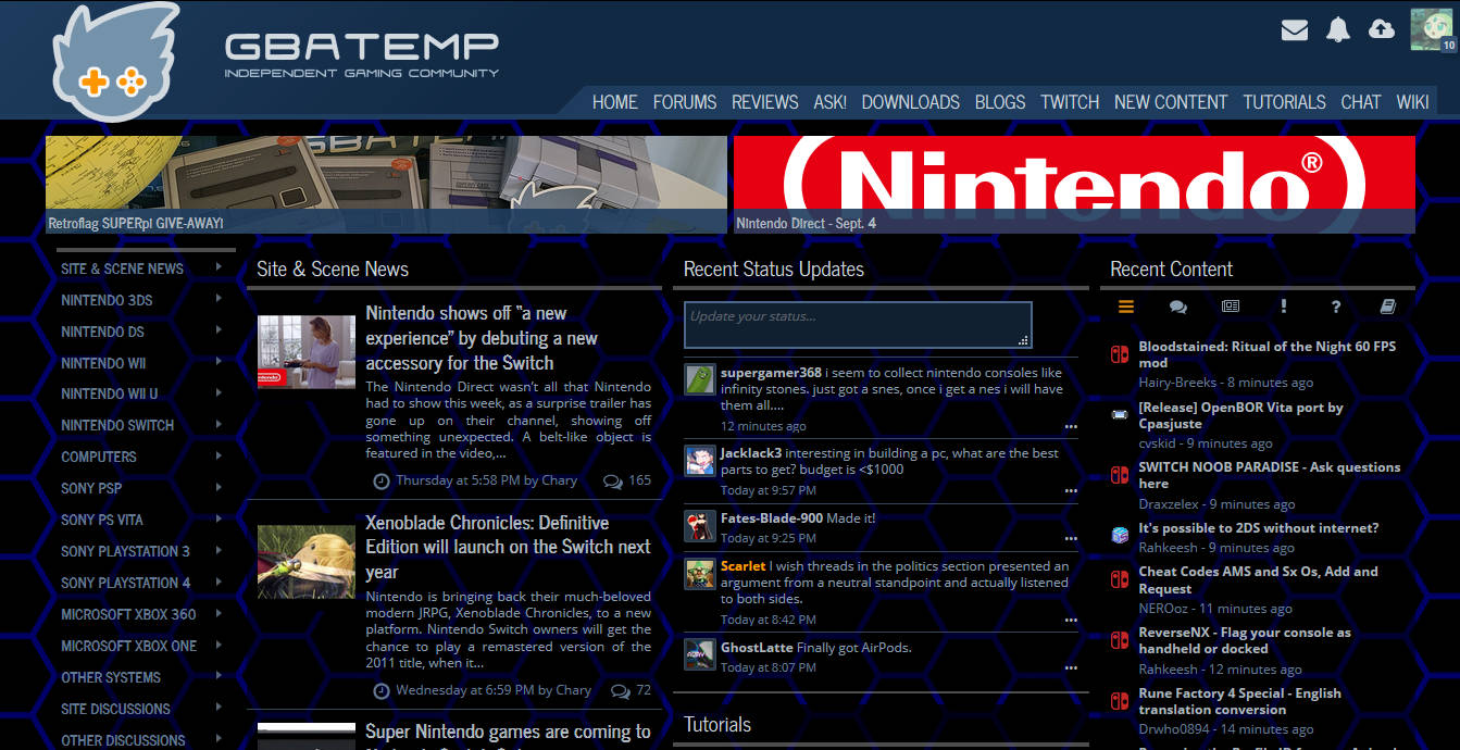 GBAtemp.net Custom Background