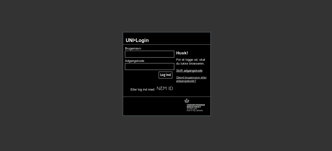 uni-login dark