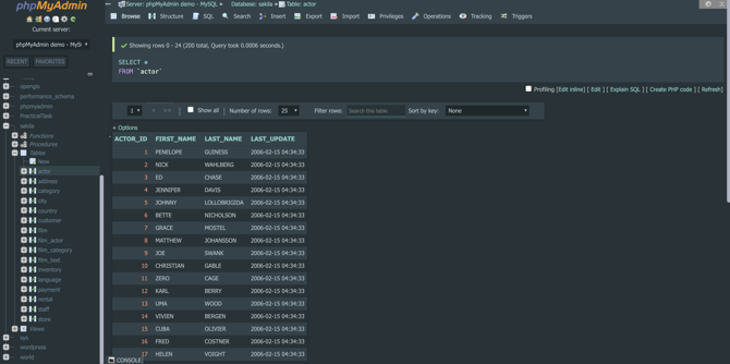 Material Theme PhpMyAdmin