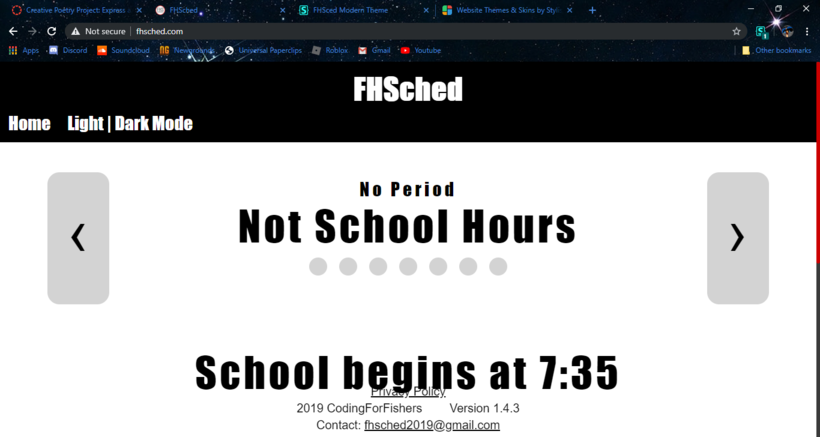 FHSched Simplified Theme (Discontinued)