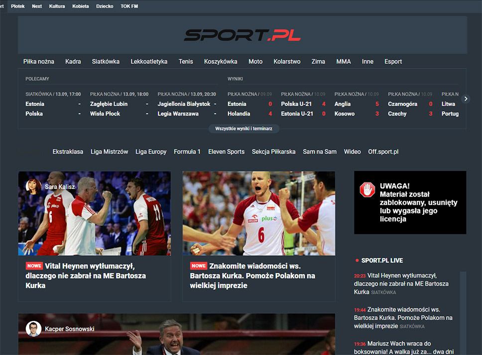Sport.pl - DarkTheme/CiemnyMotyw