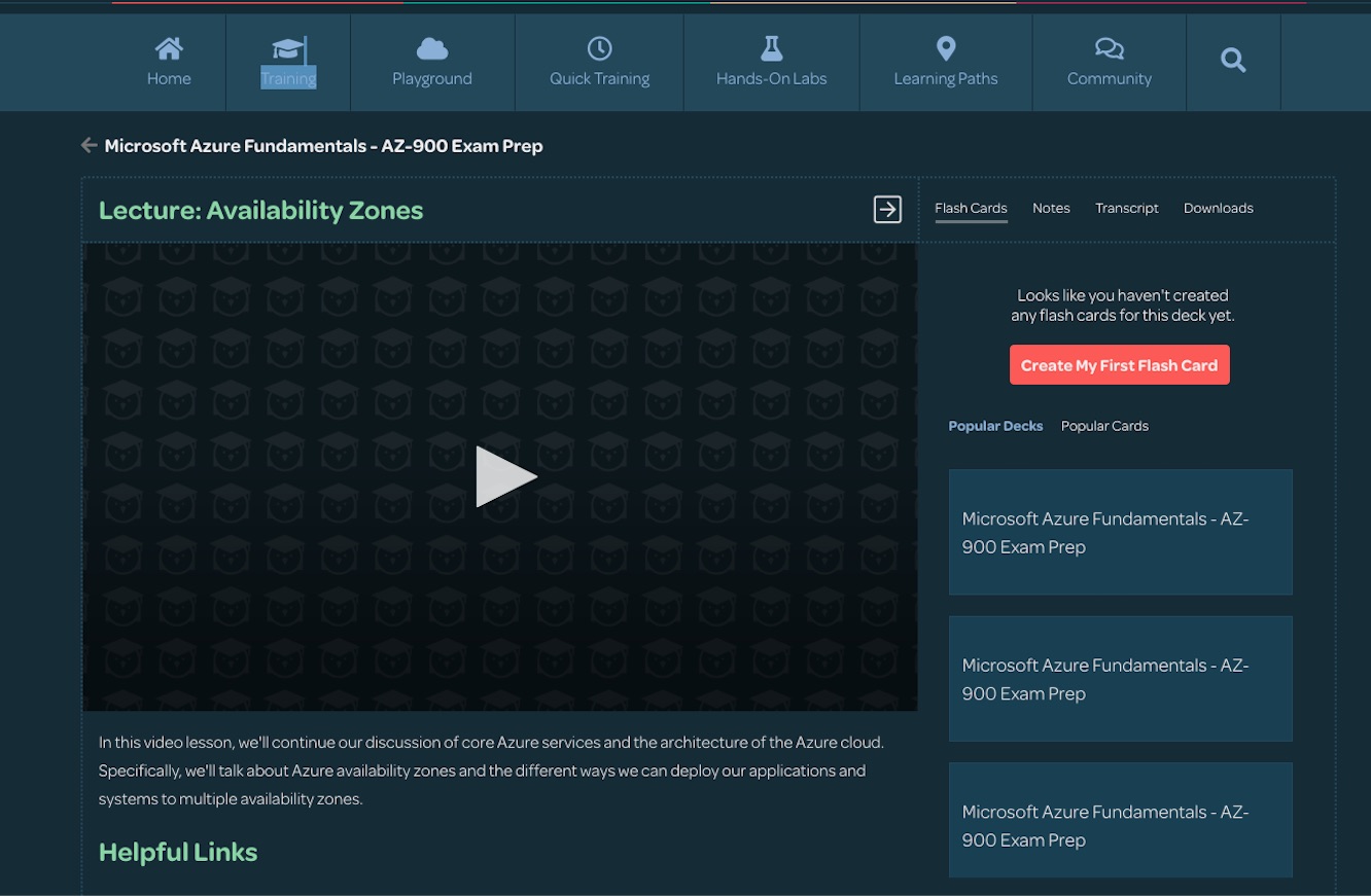 Linux Academy Courses Dark Mode